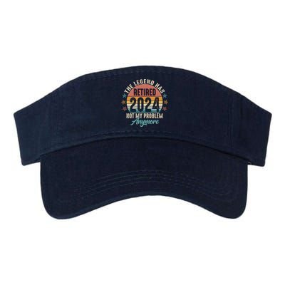Retro The Legend Has Retired Not My Problem Anymore 2024 Valucap Bio-Washed Visor