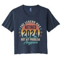 Retro The Legend Has Retired Not My Problem Anymore 2024 Crop Top
