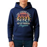 Retro The Legend Has Retired Not My Problem Anymore 2024 Kids Hoodie