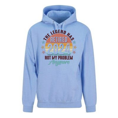 Retro The Legend Has Retired Not My Problem Anymore 2024 Unisex Surf Hoodie