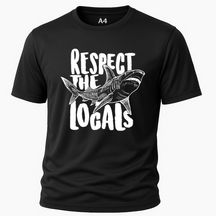 Respect The Locals Shark Week Lover Performance Shirt