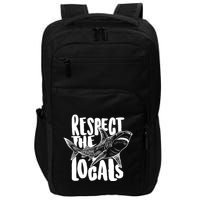 Respect The Locals Shark Week Lover Impact Tech Backpack