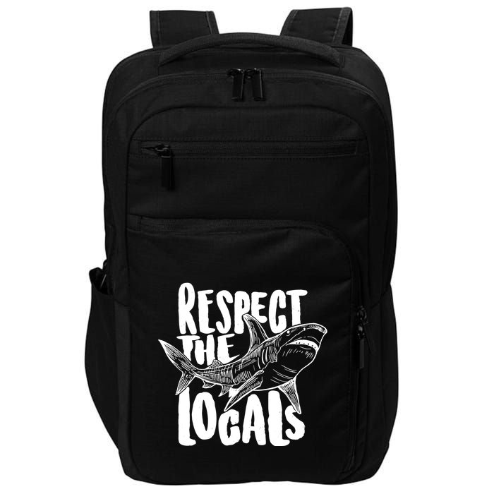 Respect The Locals Shark Week Lover Impact Tech Backpack