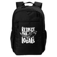 Respect The Locals Shark Week Lover Backpack