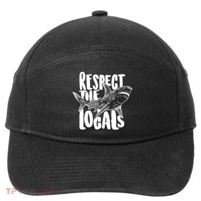 Respect The Locals Shark Week Lover 7-Panel Snapback Hat
