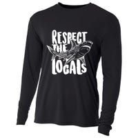 Respect The Locals Shark Week Lover Cooling Performance Long Sleeve Crew
