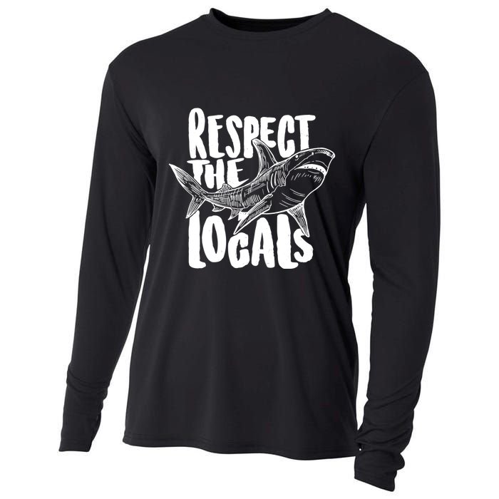 Respect The Locals Shark Week Lover Cooling Performance Long Sleeve Crew
