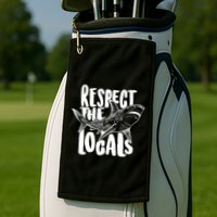 Respect The Locals Shark Week Lover Golf Towel