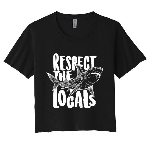 Respect The Locals Shark Week Lover Crop Top
