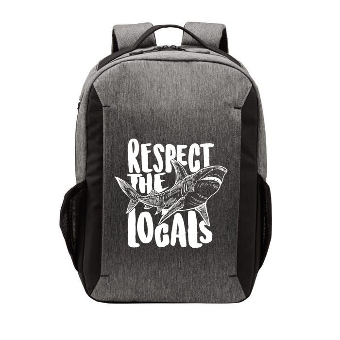 Respect The Locals Shark Week Lover Vector Backpack