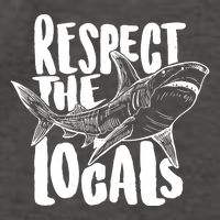 Respect The Locals Shark Week Lover Vector Backpack