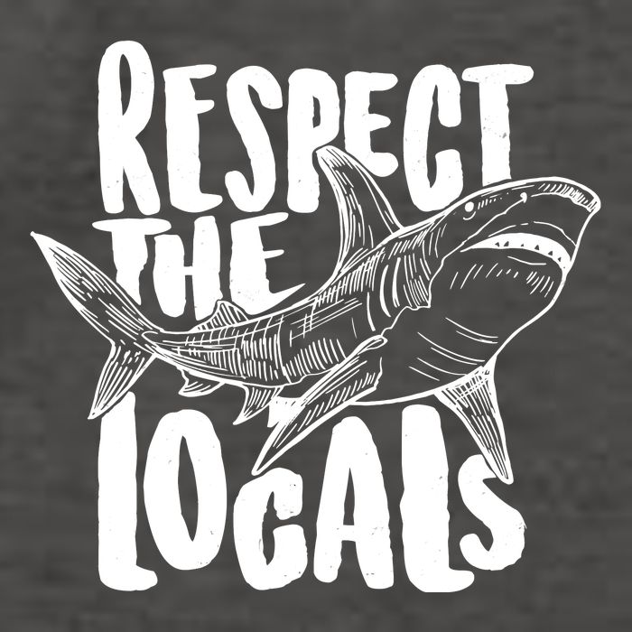 Respect The Locals Shark Week Lover Vector Backpack