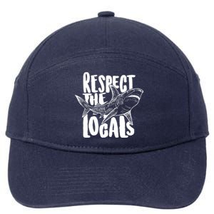 Respect The Locals Shark Week Lover 7-Panel Snapback Hat