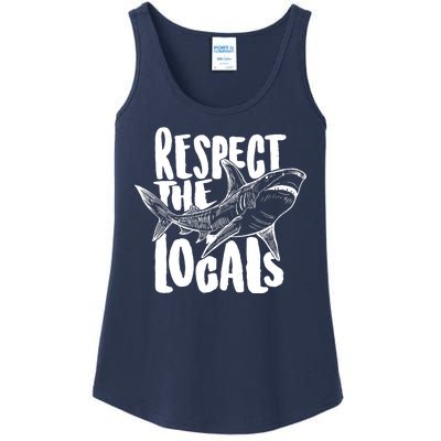 Respect The Locals Shark Week Lover Ladies Essential Tank