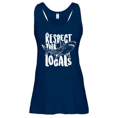 Respect The Locals Shark Week Lover Ladies Essential Flowy Tank