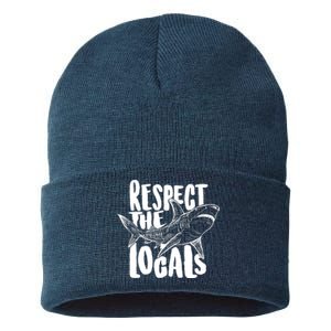 Respect The Locals Shark Week Lover Sustainable Knit Beanie