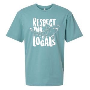 Respect The Locals Shark Week Lover Sueded Cloud Jersey T-Shirt