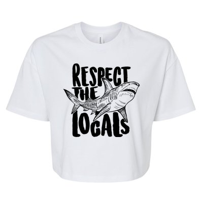 Respect The Locals Shark Week Lover Bella+Canvas Jersey Crop Tee