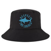 Respect The Locals Warning Shark Week Cool Comfort Performance Bucket Hat