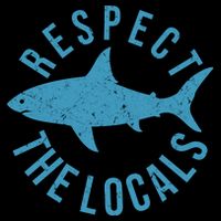Respect The Locals Warning Shark Week 7-Panel Snapback Hat