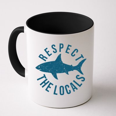 Respect The Locals Warning Shark Week Mug
