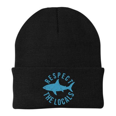 Respect The Locals Warning Shark Week Beanie