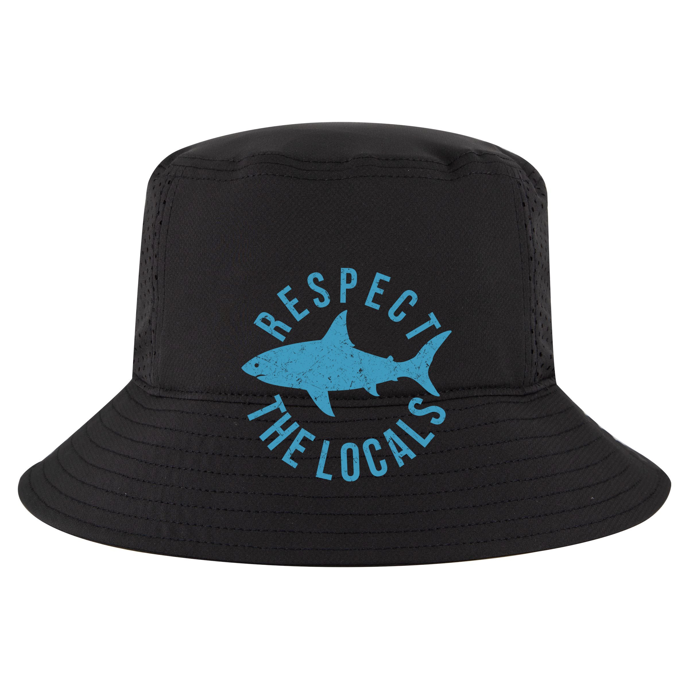 Respect The Locals Warning Shark Week Kids Hoodie