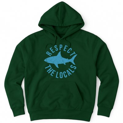 Respect The Locals Warning Shark Week Hoodie
