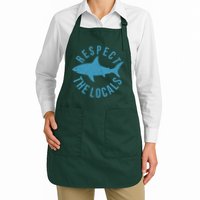 Respect The Locals Warning Shark Week Apron