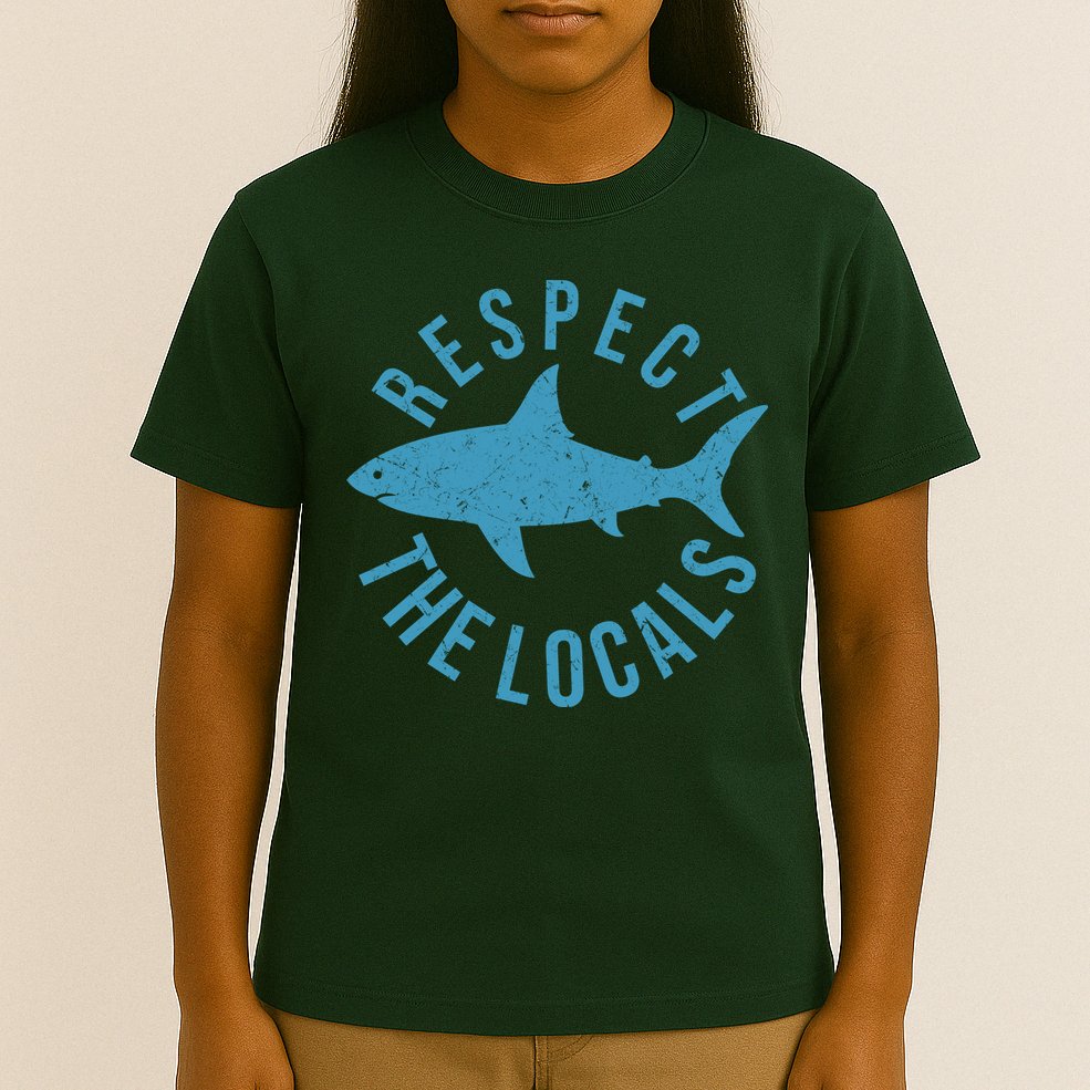 Respect The Locals Warning Shark Week T-Shirt