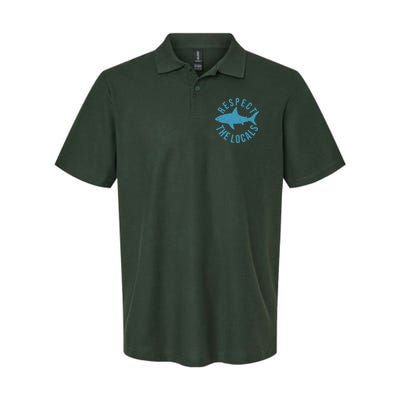 Respect The Locals Warning Shark Week Polo