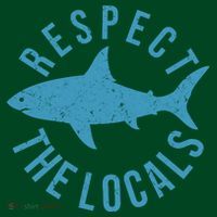 Respect The Locals Warning Shark Week Sustainable Beanie