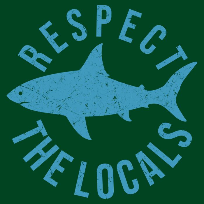 Respect The Locals Warning Shark Week Mousepad