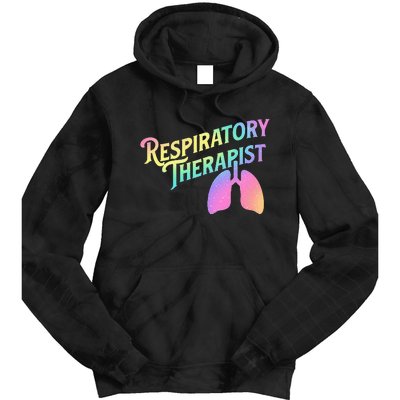 Respiratory Therapist Lung Therapy Pulmonology Nurse Week Tie Dye Hoodie