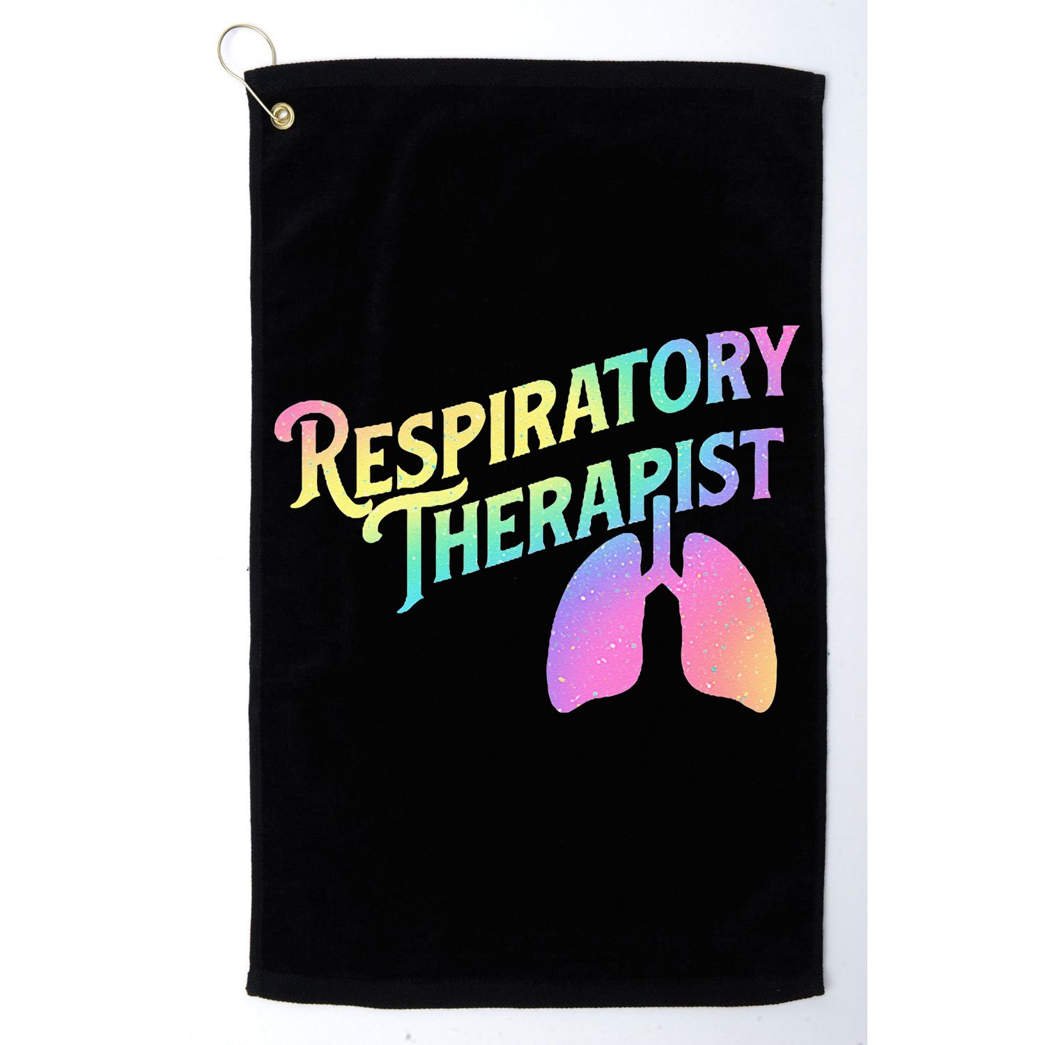 Respiratory Therapist Lung Therapy Pulmonology Nurse Week Golf Towel