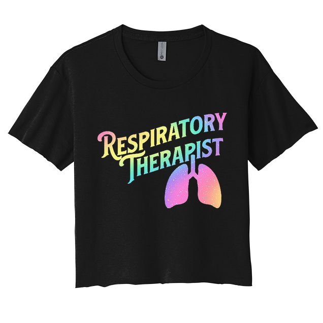 Respiratory Therapist Lung Therapy Pulmonology Nurse Week Crop Top