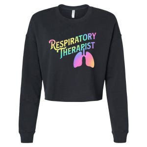 Respiratory Therapist Lung Therapy Pulmonology Nurse Week Cropped Pullover Crew