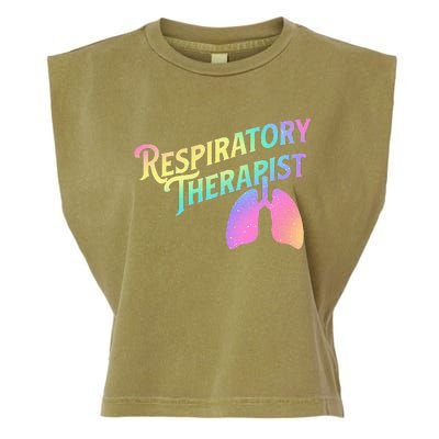 Respiratory Therapist Lung Therapy Pulmonology Nurse Week Garment-Dyed Women's Muscle Tee