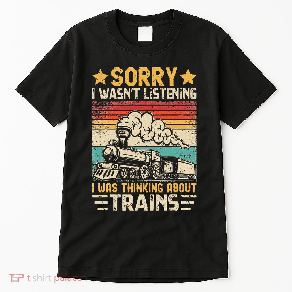 Retro Train Lover Model Railroad Conductor Funny Train Tall T-Shirt