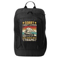 Retro Train Lover Model Railroad Conductor Funny Train City Backpack