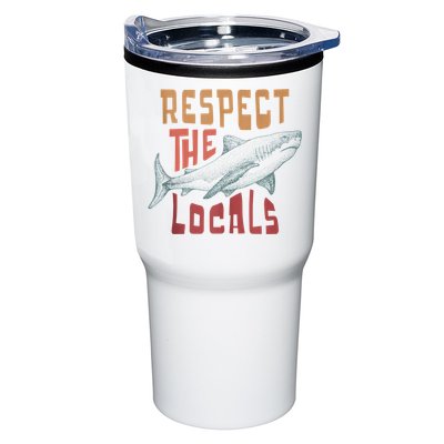 Respect The Locals Shark Ocean Animal Rights Biology Life Tumbler