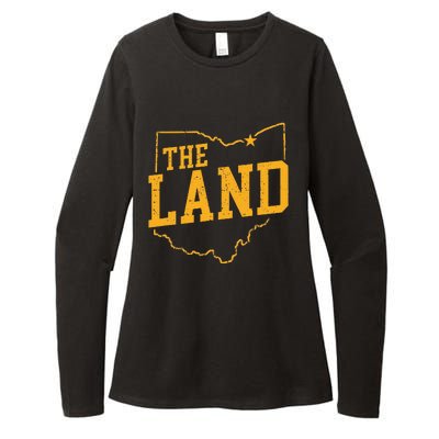 Retro The Land Cleveland Ohio Classic Throwback Souvenir Womens CVC Long Sleeve Shirt