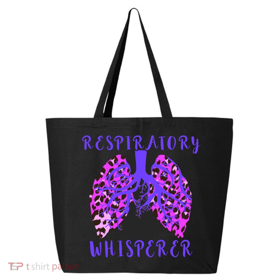 Respiratory Therapist Leopard Lung Whisperer Doctor Gift 25L Jumbo Tote