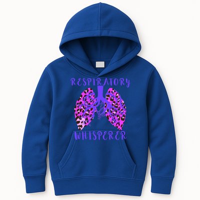 Respiratory Therapist Leopard Lung Whisperer Doctor Gift Kids Hoodie