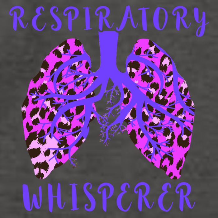 Respiratory Therapist Leopard Lung Whisperer Doctor Gift Vector Backpack