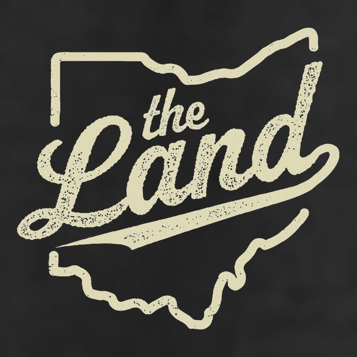 Retro The Land Cleveland Ohio Classic Throwback Souvenir 7 Panel Mesh Trucker Snapback Hat