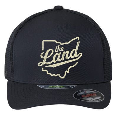 Retro The Land Cleveland Ohio Classic Throwback Souvenir Flexfit Unipanel Trucker Cap