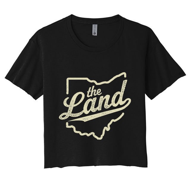 Retro The Land Cleveland Ohio Classic Throwback Souvenir Crop Top