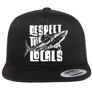 Respect The Locals Flat Bill Trucker Hat