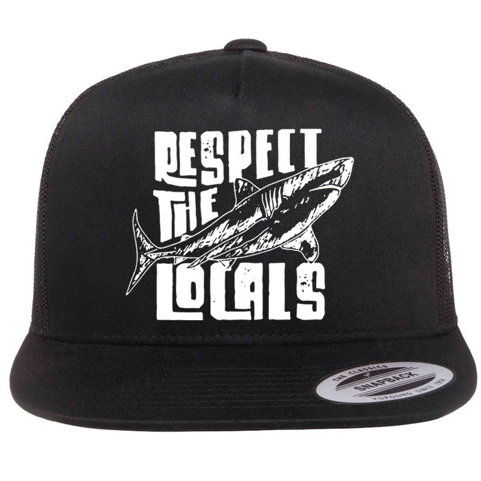 Respect The Locals Flat Bill Trucker Hat